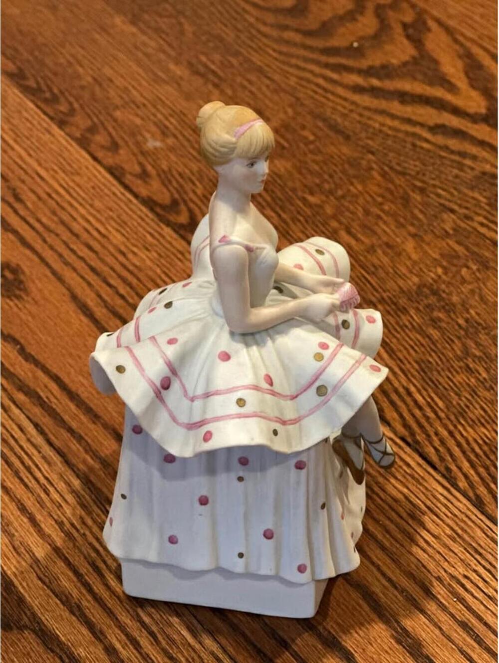 Porcelain Ballerina Music Box